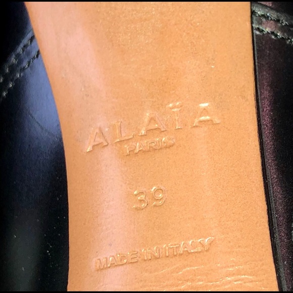 Alaia Paris Lug Sole Platform Booties Size 39 - Picture 6 of 8